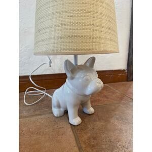 Bulldog ceramic lamp